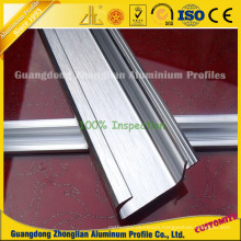 Brushed Aluminium Extrusion Profiles for Cupboard/Cabinet/Wardrobe Handle Making